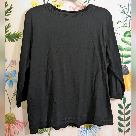 Talbots lightweight button-up blouse - Picture 6 of 8